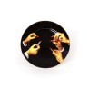 SELETTI Toiletpaper Porcelain Dinnerplate - Black - Lipsticks