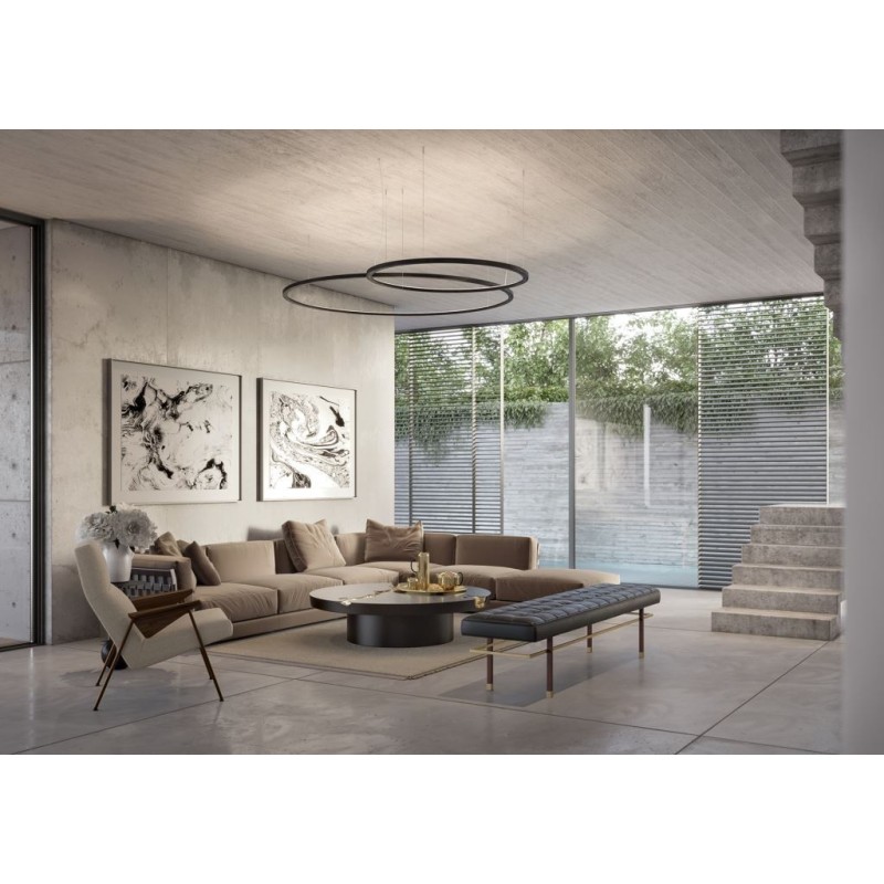 Jacco Maris framed circle ø 70cm suspension lamp