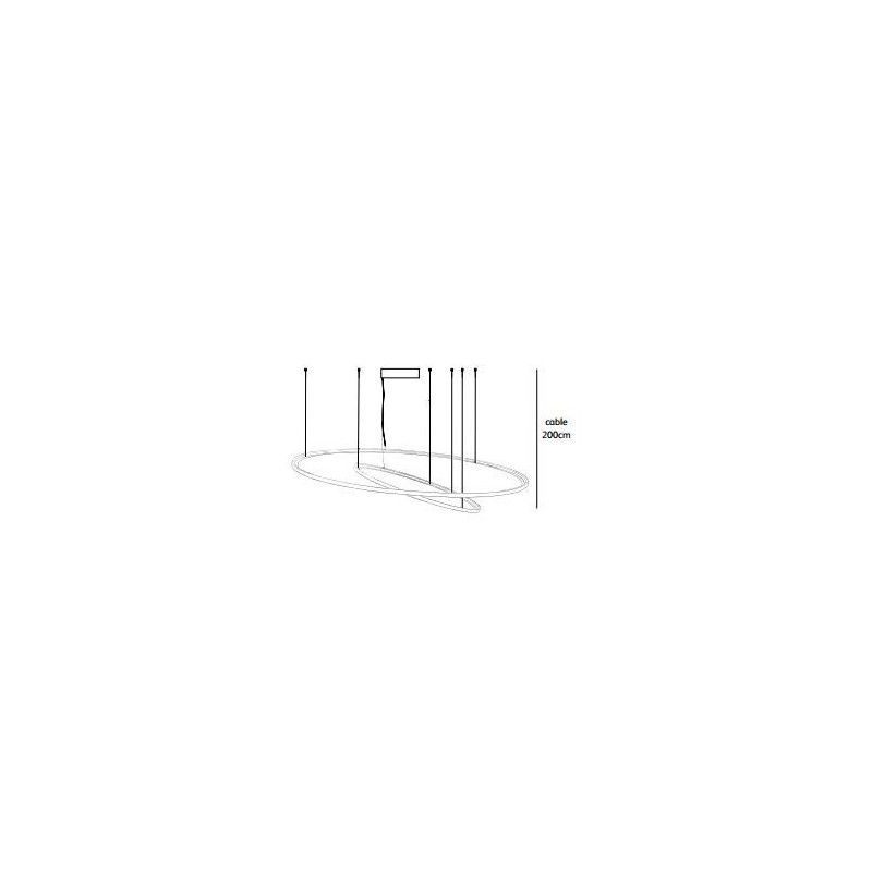 Jacco Maris framed circle ø 170cm suspension lamp