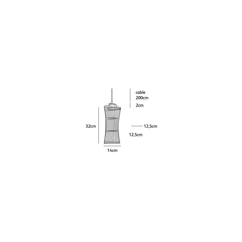 Jacco Maris needles & pins type 3, 32cm suspension lamp