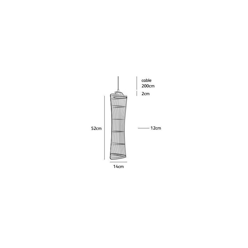 Jacco Maris needles & pins type 5, 52cm suspension lamp