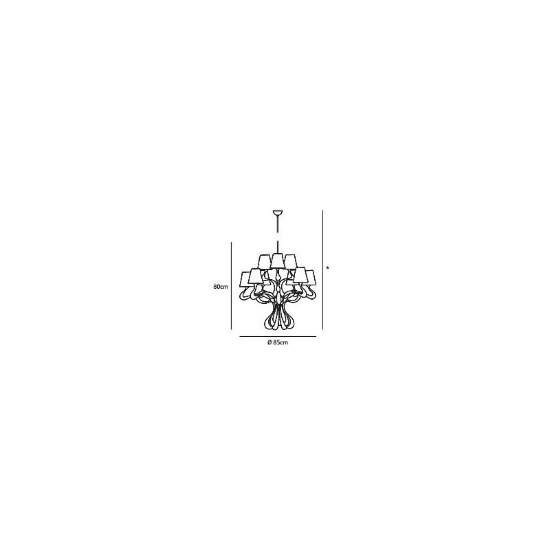 Jacco Maris ode 1647 9 light ø 85cm suspension lamp