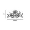Jacco Maris ode 1647 9 light ø 85cm ceiling light