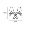 Jacco Maris ode 1647 2 light ø 85cm wall lamp