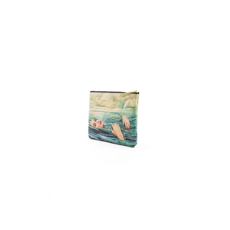 Seletti Toiletpaper Seagirl small Cosmetic Bag