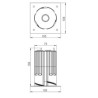 Brick In The Wall 200Cent Round R Trimless Excl. Driver Fix recessed spot