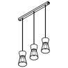 PSM Lighting Shake 5575.E27 Suspension Lamp