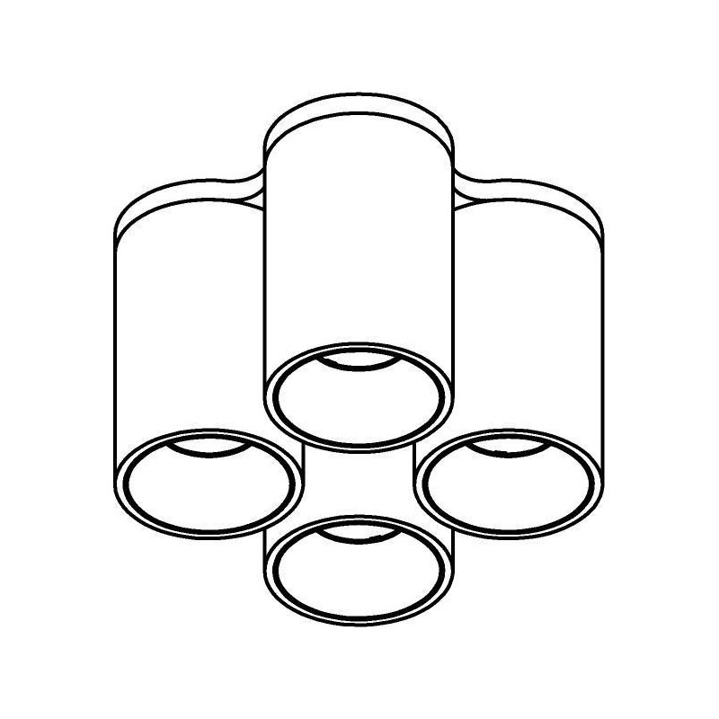PSM Lighting Equal 2074Sq Ceiling Lamp