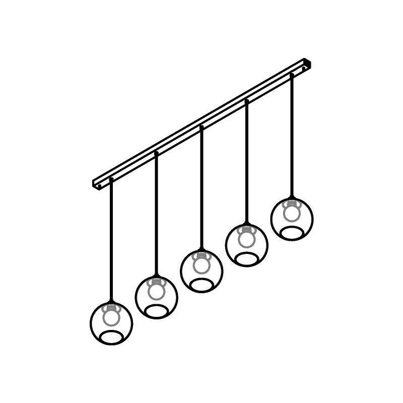 PSM Lighting Moby Sh 5151.5C.Sh Suspension Lamp