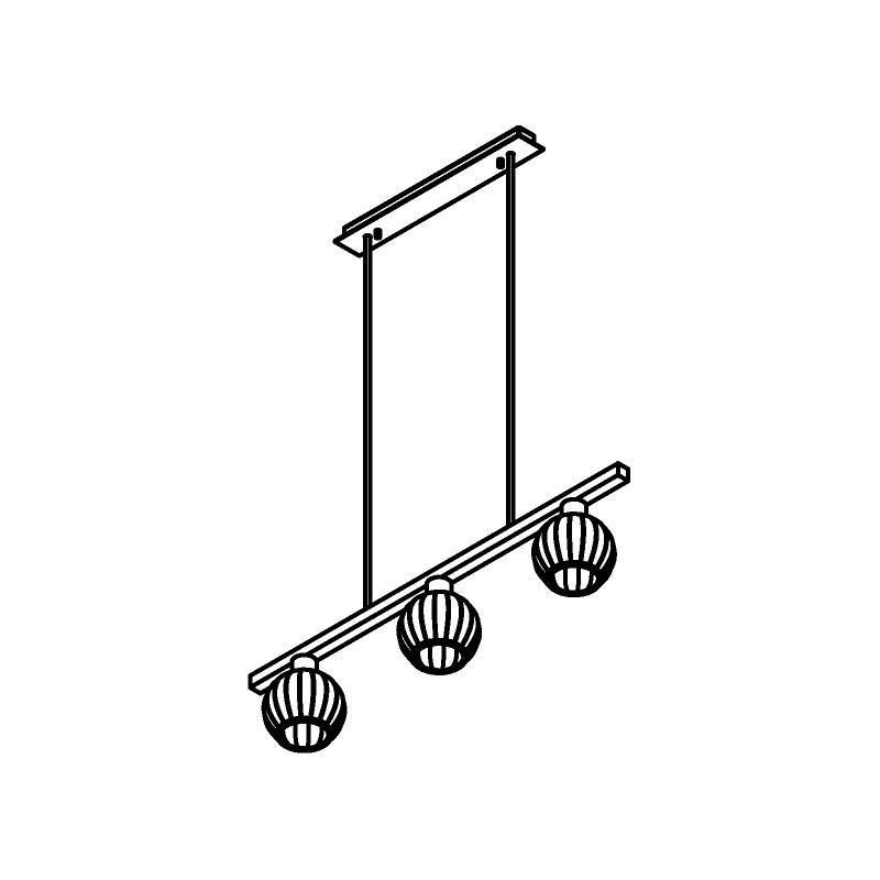 PSM Lighting Noella 4585.V.E27.SH Suspension lamp