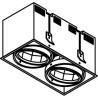 PSM Lighting Spinner Xtm 4072.Ip20 Recessed Spot