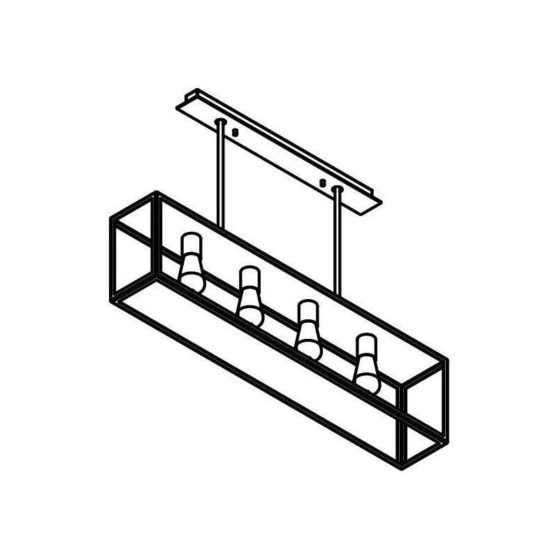 PSM Lighting Tavolo 5103.4.Sc Suspension Lamp