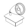 PSM Lighting Volta 1958.Es50 Table Lamp