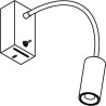 PSM Lighting Flex Little 1127.300 Wall Lamp