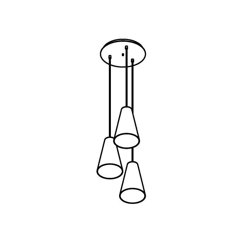 PSM Lighting Iconic 4616.G.E27.BZ.53 PSM Lighting Iconic 4616.G.E27.BZ.53.TXJ Suspension lamp