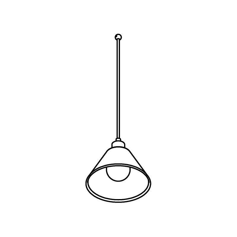 PSM Lighting Iconic 4601.J.E27.SH Suspension lamp