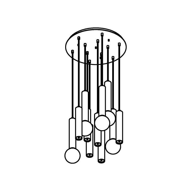PSM Lighting Mero 1927 Suspension Lamp