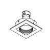 PSM Lighting Square Click System Casconga.Es50 Recessed Spot