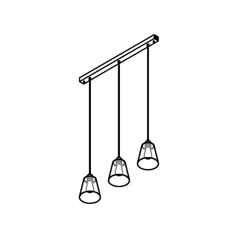 PSM Lighting Shake 5577.E27 Suspension Lamp