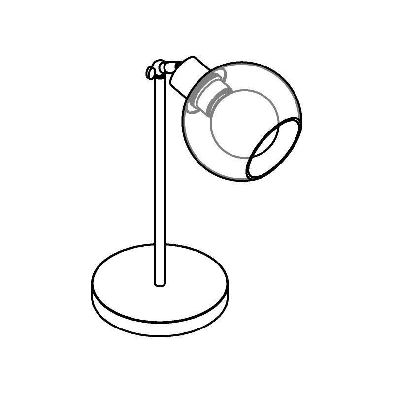 PSM Lighting Moby Sh 1621.Sh.A.300 Table Lamp