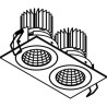PSM Lighting Ø70 Luxor Xtm.1300.10033.S1 Recessed Spot