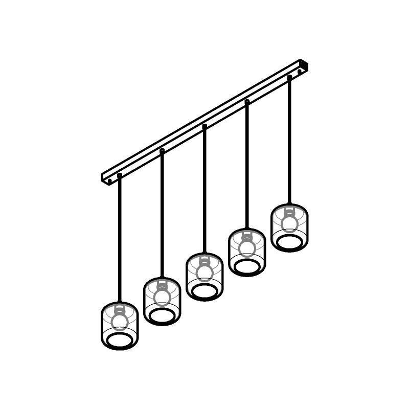PSM Lighting Manon 5130.5N Suspension Lamp