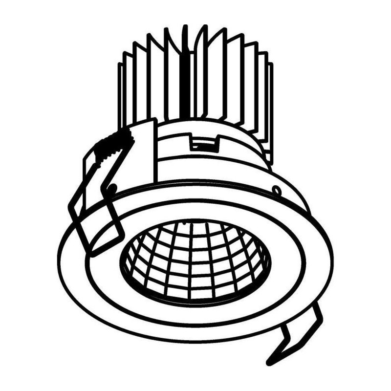 PSM Lighting Ø80 Luxor Xtm.1300.10010.S1 Recessed Spot