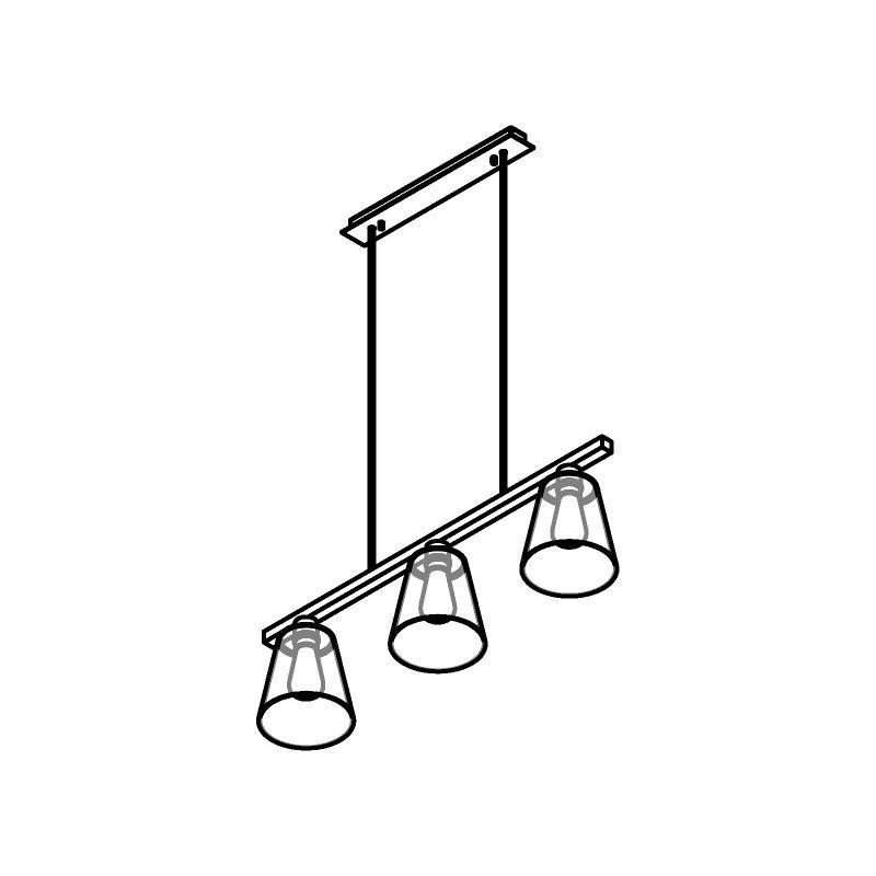 PSM Lighting Shake 5584.E27 Suspension Lamp