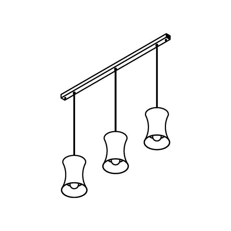 PSM Lighting Clara 3417.3 Suspension Lamp