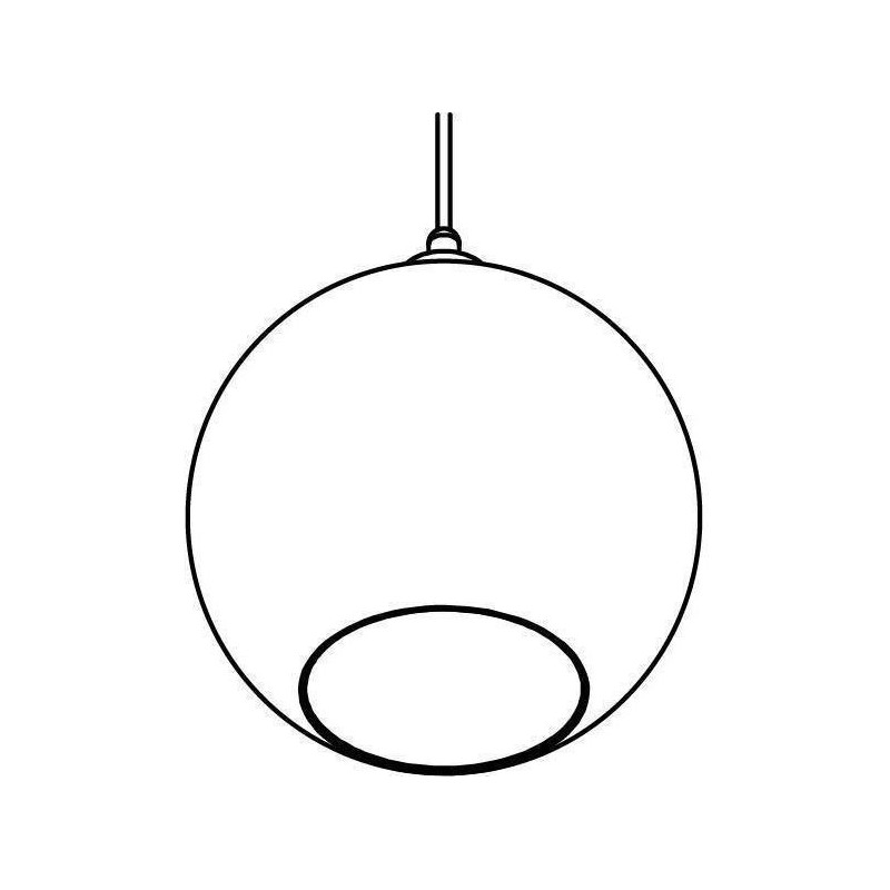 PSM Lighting Moby Sh 4969.C.E27.Sh Suspension Lamp