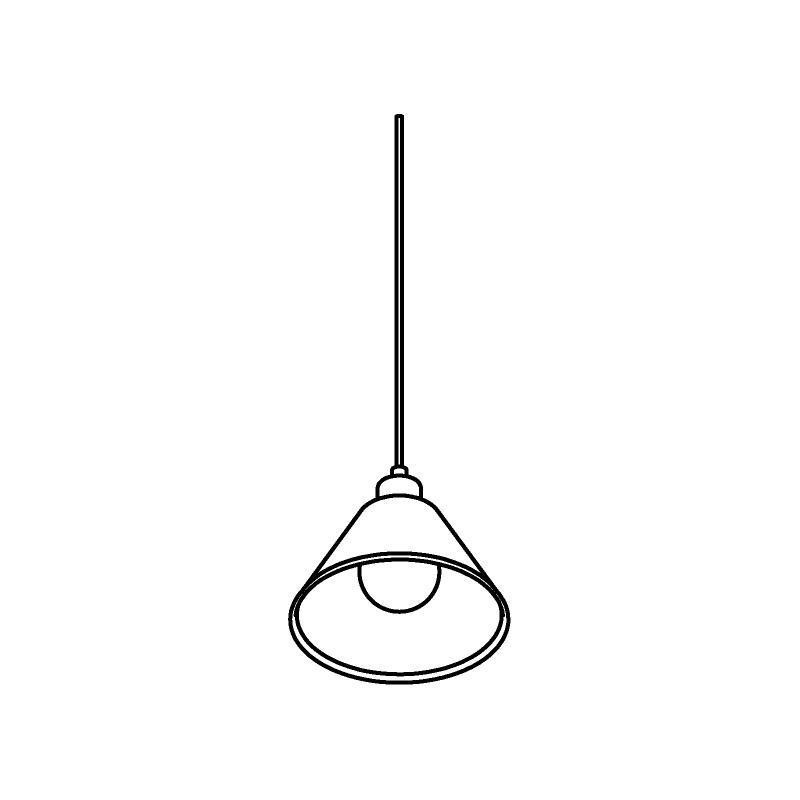 PSM Lighting Iconic 4600.J.E27.SH.BZ.53 PSM Lighting Iconic 4600.J.E27.SH.BZ.53.TXJ Suspension lamp