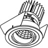 PSM Lighting Ø70 Luxor Xtm.1300.10026.S2 Recessed Spot