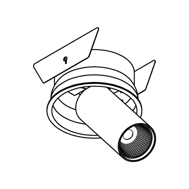 PSM Lighting Pivot 1229.1300.S2 Recessed Spot