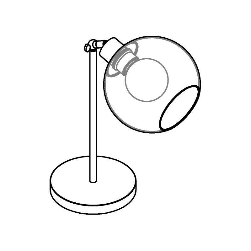 PSM Lighting Moby Sh 1620.Sh.B.300 Table Lamp
