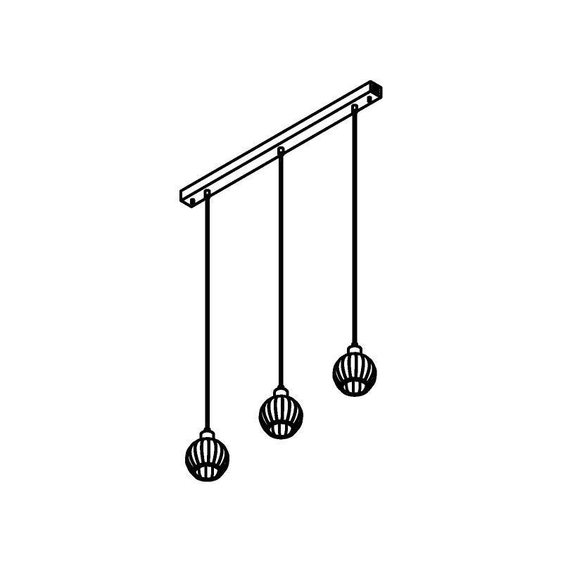 PSM Lighting Noella 4583.V.E27.SH.TR.1M PSM Lighting Noella 4583.V.E27.SH.TR.1M.TX1 Suspension lamp