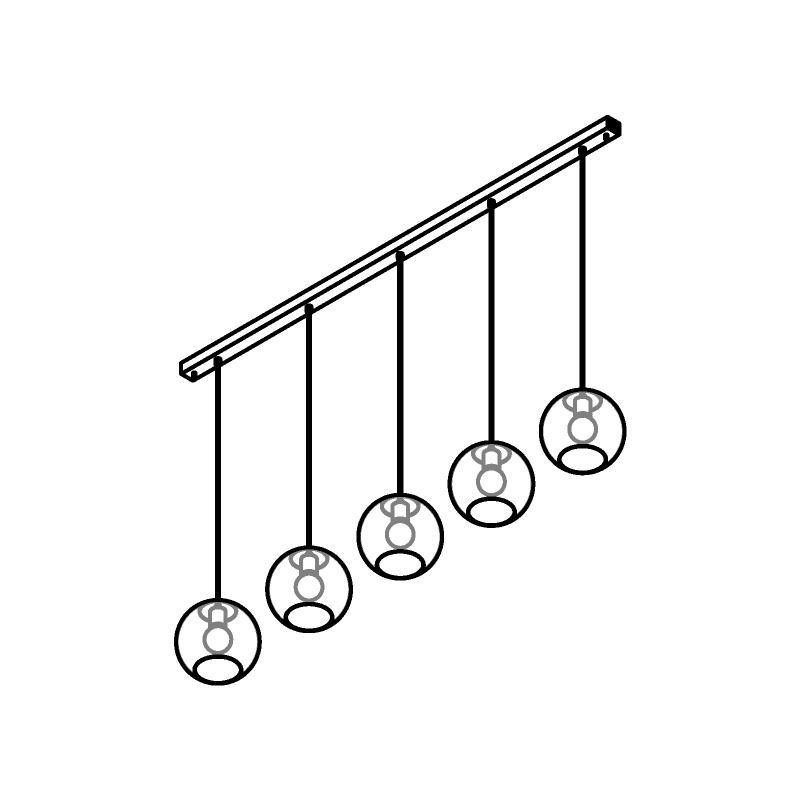PSM Lighting Moby 5150.5C.E27 Suspension Lamp