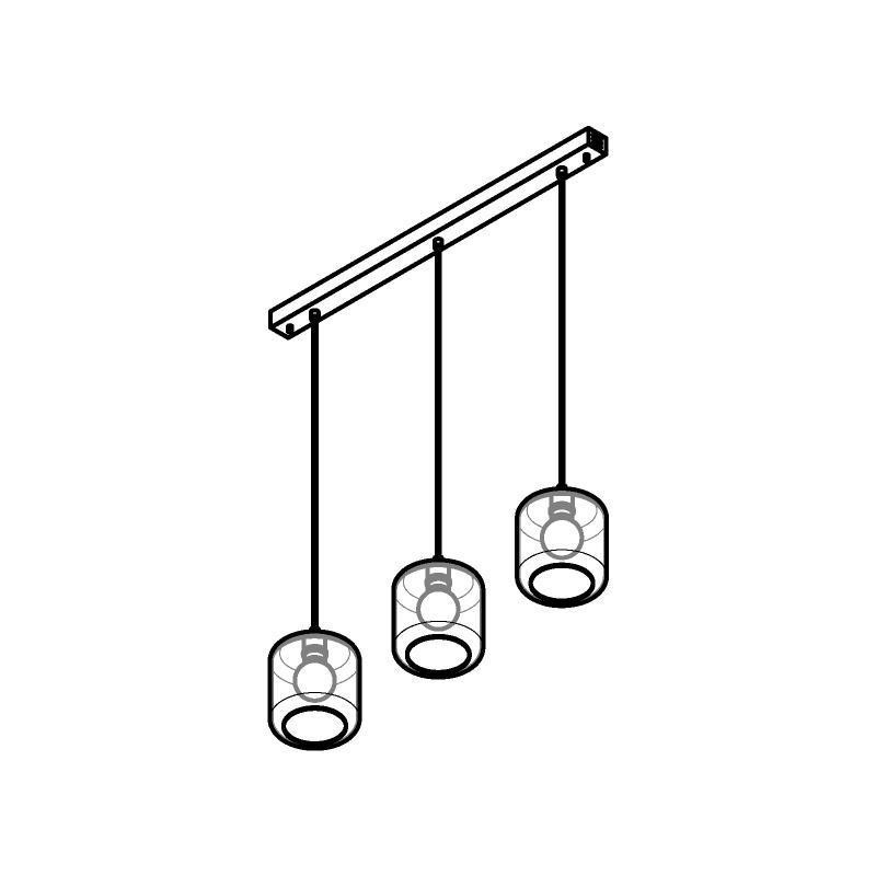 PSM Lighting Manon 5130.3N Suspension Lamp