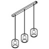 PSM Lighting Manon 5130.3N Suspension Lamp
