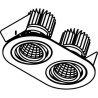 PSM Lighting Ø80 Luxor Xtm.1300.10047.S2 Recessed Spot