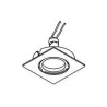 PSM Lighting Square Click System Casouzo.Dicro Recessed Spot