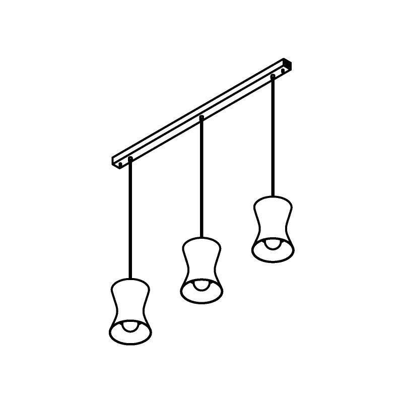PSM Lighting Clara 3416.3 Suspension Lamp