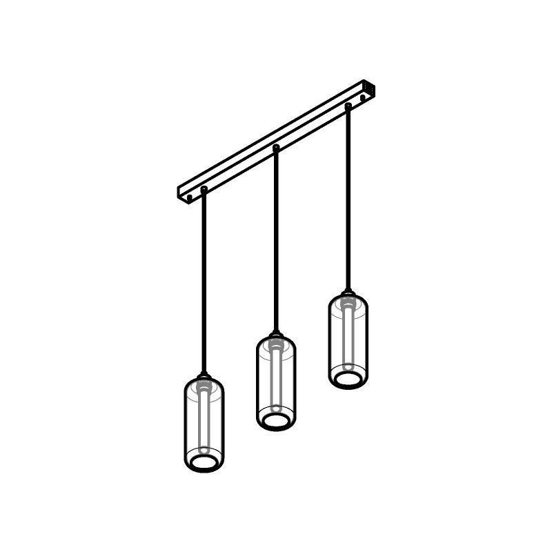 PSM Lighting Manon 5132.3P Suspension Lamp