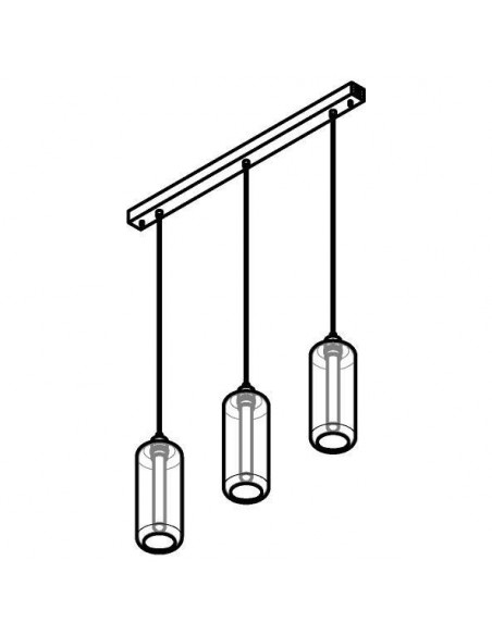PSM Lighting Manon 5132.3P Suspension Lamp