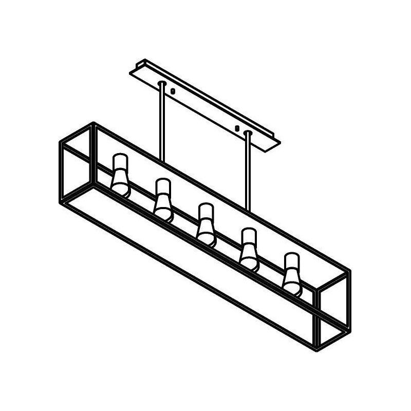 PSM Lighting Tavolo 5103.5.Sc Suspension Lamp