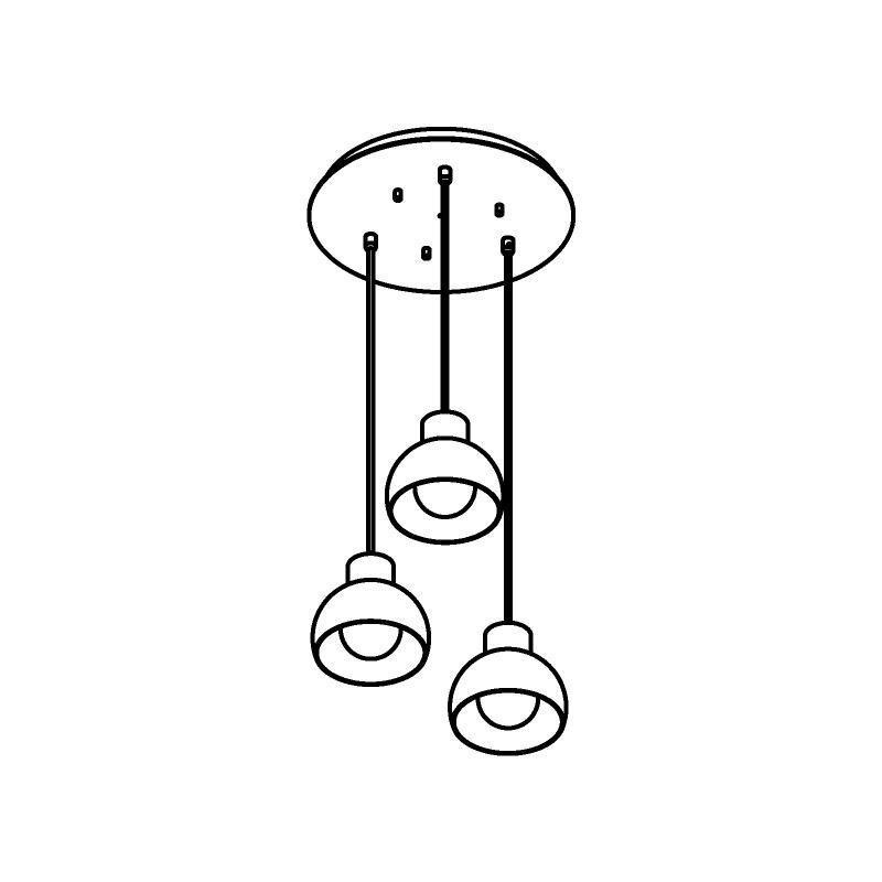 PSM Lighting Olivia 1856.3 Suspension Lamp