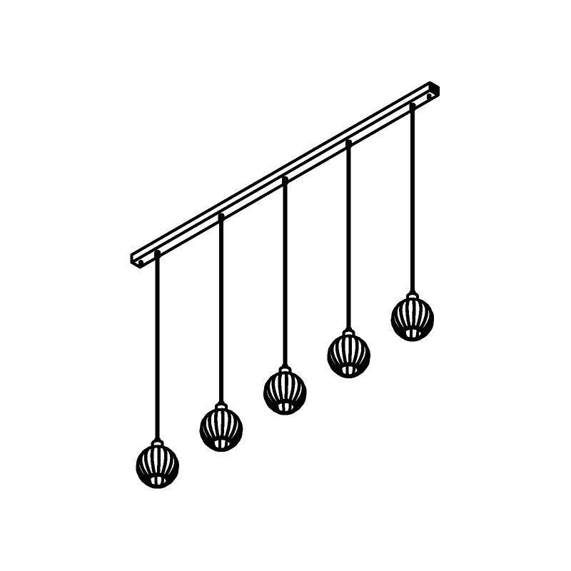 PSM Lighting Noella 4574.U.E27.SH.TR.1M PSM Lighting Noella 4574.U.E27.SH.TR.1M.TX1 Suspension lamp
