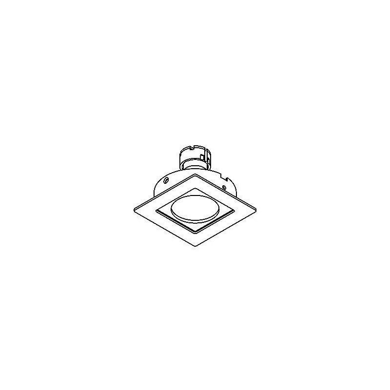 PSM Lighting Square Click System Casroma.Es50 Recessed Spot