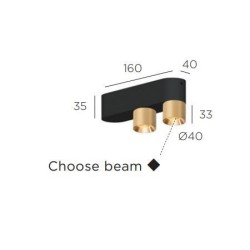 Trizo Audy-Duo 2 up Rounded ceiling lamp