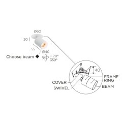 Trizo Audette in C ceiling lamp
