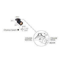 Trizo Audette-Varié in with honeycomb ceiling lamp